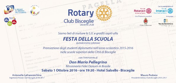 Festa della Scuola - sabato 1° ottobre