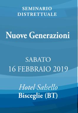 A Bisceglie il Seminario Distrettuale Nuove Generazioni