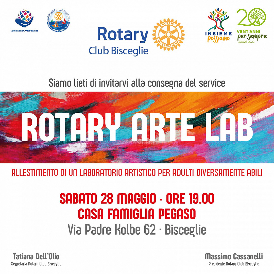 Inaugurazione "Rotary Arte Lab" presso la Casa Famiglia Pegaso