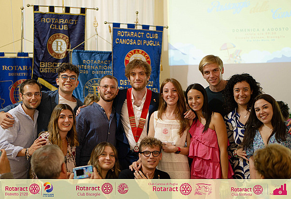 Passaggio delle consegne Rotaract da Adele a Fabio