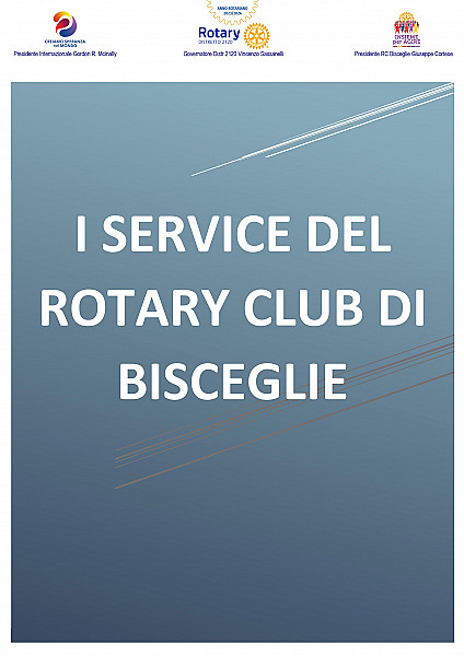 VIDEO SUL RAPPORTO DEI SERVICE DEL ROTARY CLUB BISCEGLIE AL GOVERNATORE SASSANELLI