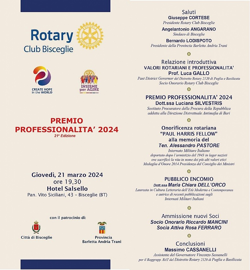 Premio Professionalità 2024