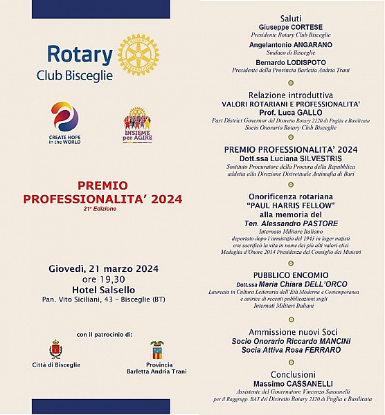 Premio Professionalità 2024