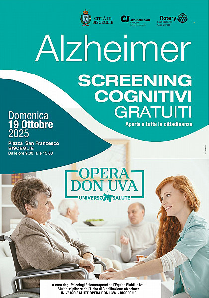 Alzheimer - Screening cognitivi gratuiti