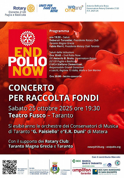 Concerto distrettuale per raccolta fondi "End Polio Now"