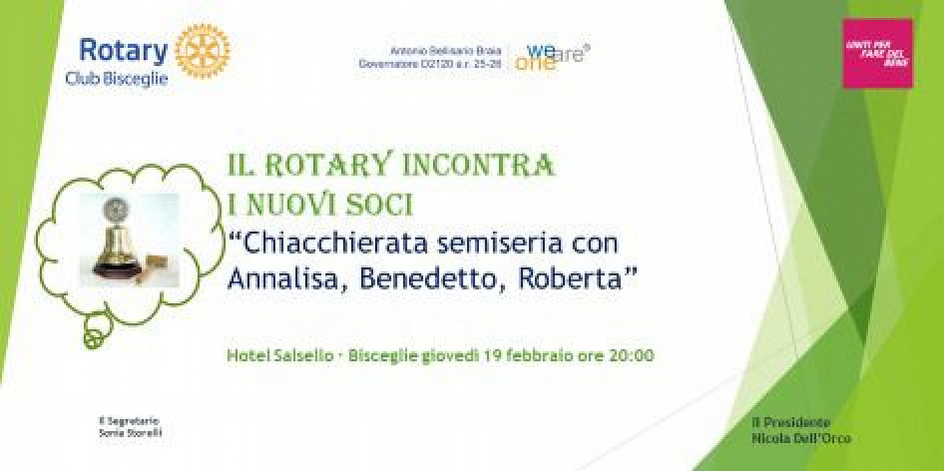 Il Rotary incontra... i nuovi soci