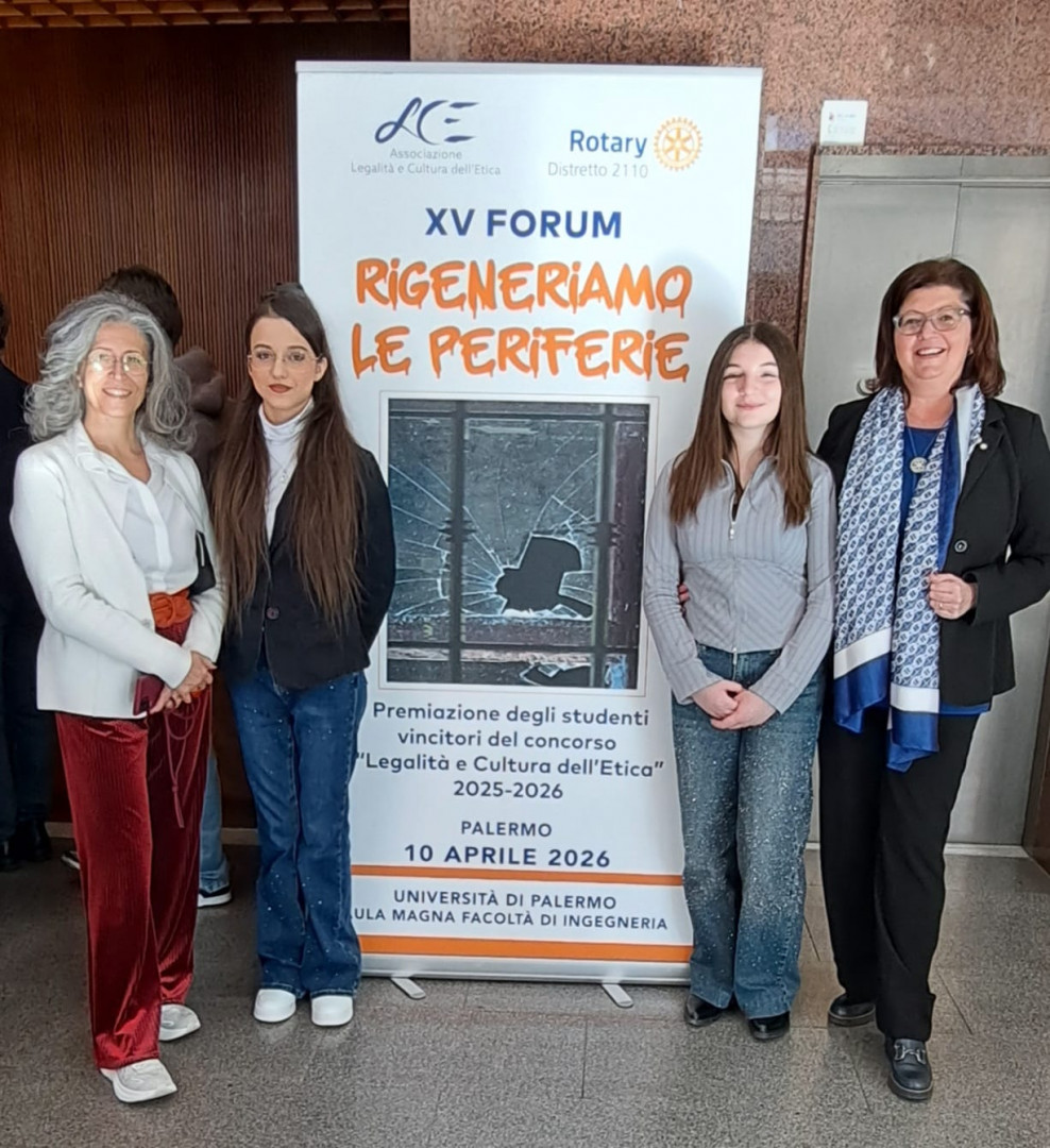 Rigenerazione delle periferie e Legalità: due studentesse di Bisceglie trionfano al Concorso Nazionale del Rotary
