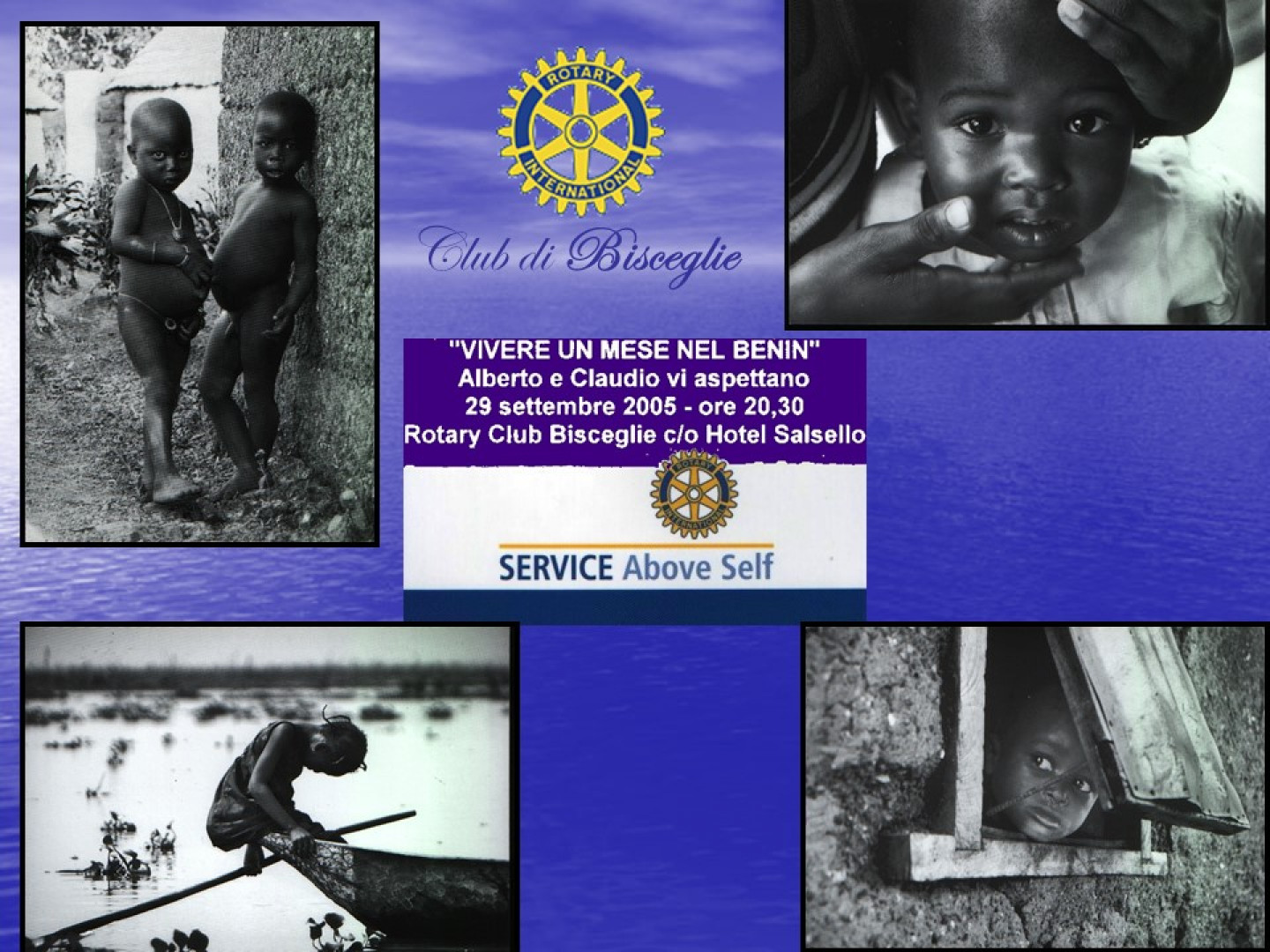 "VIVERE UN MESE NEL BENIN", reportage fotografico presentato al Rotary da Alberto D'Andrea e Claudio Daloiso.